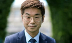 Joachim Son-Forget, député des Français de l'étranger, à Lausanne, le 9 juin 2017