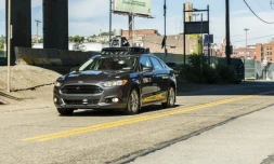 Un véhicule autonome de Uber, le 13 septembre 2016 à Pittsburgh, en Pennsylvanie