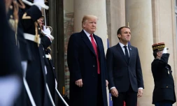 Donald Trump et Emmanuel Macron le 10 novembre 2018 à l'Elysée
