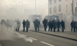 Heurts entre la police et des manifestants Ă  Rennes, le 14 mai 2016