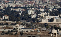 Des chars israéliens autour de la zone tampon démilitarisée sur le plateau du Golan annexé par Israël, dans la ville de Quneitra, dans le sud-ouest de la Syrie, le 13 décembre 2024