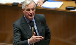 Le Premier ministre Michel Barnier, à l'Assemblée nationale, à Paris, le 19 novembre 2024