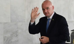 Le président de la Fédération internationale de football (Fifa), Gianni Infantino, le 10 avril 2019 à Brasilia