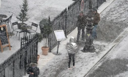 Chute de neige à Paris, le 27 février 2018