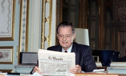 Michel Durafour à Saint-Etienne le 3 octobre 1989