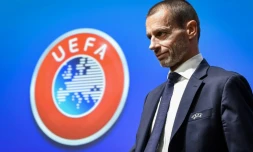Le président de l'UEFA Aleksander Ceferin, le 5 décembre 2019 à Nyon