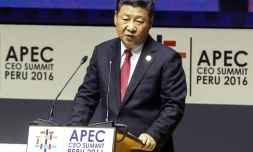 Le président chinois Xi Jinping, le 19 novembre 2016 à Lima