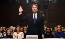 Le candidat de Donald Trump à la Cour suprême, Brett Kavanaugh, devant la commission judiciaire du Sénat américain le 4 septembre 2018 