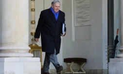 Jacques Mézard, ministre de la Cohésion des territoires à sa sortie de l'Elysée, le 22 novembre 2017