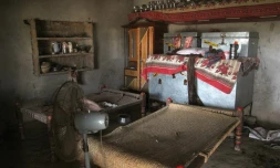 Vue sur la chambre où une adolescente pakistanaise a été violée sur ordonnance des anciens du village à Raja Ram, au Pakistan, le 26 juillet 2017