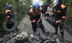 Opération de nettoyage sur la ZAD de Notre-Dame-des-Landes, le 17 mai 2018