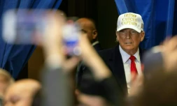 Donald Trump, dans l'Iowa, le 14 janvier 2024