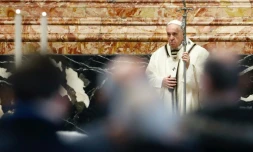 Le pape François lors de la messe de l'Epiphanie, le 6 janvier 2021 en la basilique Saint-Pierre au Vatican