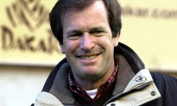 Le directeur du rallye "Paris-Dakar", le Français Hubert Auriol, le 28 décembre 2000 à Nivelles (Belgique)
