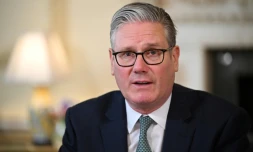 Le Premier ministre britannique Keir Starmer à Downing Street, le 16 avril 2026 à Londres