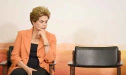 La présidente brésilienne Dilma Rousseff, au palais Planalto à Brasilia le 4 mai 2016