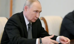 Vladimir Poutine à Saint-Pétersbourg le 18 juin 2025 