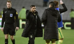 Le nouvel entraîneur de Nantes Sergio Conceiçao après la victoire en Coupe de la Ligue contre Montpellier, le 13 décembre 2016 à La Beaujoire