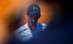 Andy Murray, le 29 avril 2017 à Barcelone lors de  sa défaite face à l'Autrichien Dominic Thiem