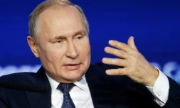 Le président russe Vladimir Poutine lors d'une conférence économique à Moscou le 20 novembre 2018