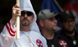 Rassemblement de membres du Klux Klux Klan, le 8 juillet 2017 à Charlottesville en Virginie