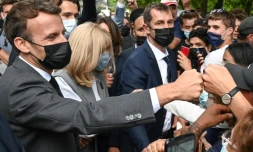 Emmanuel et Brigitte Macron le 8 juin 2021 à Valence
