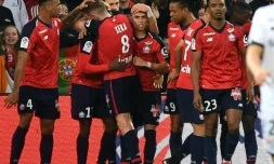 Les Lillois vainqueurs 1-0 des Dijonnais à Villeneuve-d'Ascq en 27e journée de L1 le 3 mars 2019