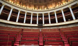 L'hémicycle de l'Assemblée nationale, le 26 juin 2017 à Paris