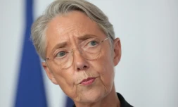 La PremiĂšre ministre Elisabeth Borne le 25 juillet 2023 au Havre