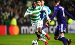 L'attaquant français du Celtic Glasgow Odsonne Edouard en Ligue des champions contre Anderlecht, le 5 décembre 2017 à Glasgow 