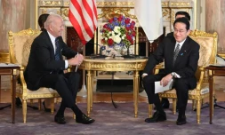 Le président américain Joe Biden et le Premier ministre japonais Fumio Kishida, à Tokyo le 23 mai 2022