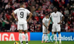 L'attaquant du Real Madrid Kylian Mbappé lors du match contre l'Athletic Bilbao, le 4 décembre 2024 à San Mamés