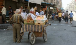 Un marché dans la ville syrienne d'Alep, le 12 août 2016 