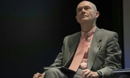 L'ancien directeur général de l'Organisation mondiale du commerce, Pascal Lamy, le 19 avril 2016 à Paris
