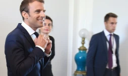 Emmanuel Macron, le 25 août 2017 à Varna en Bulgarie