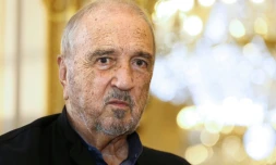 L'écrivain et scénariste français Jean-Claude CarriÚre le 16 octobre 2014 à Paris