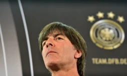 L'entraîneur de l'équipe d'Allemagne Joachim Löw en conférence de presse, le 17 mai 2016 à Berlin   