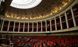 L'Assemblée nationale le 16 janvier 2025, à Paris