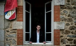 Hugo Biolley, 19 ans, dans sa mairie de Vinzieux, le 11 juin 2020