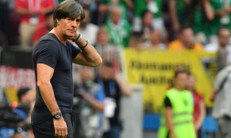 Le sélectionneur allemand Joachim Löw lors du match contre le Mexique au Mondial, le 17 juin 2018 à Moscou  