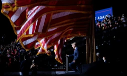 Donald Trump lors d'un meeting électoral à Newport News (Virginie) le 25 septembre 2020