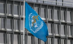 Le siège de l'Organisation mondiale de la santé (OMS), à Genève, le 23 avril 2025
