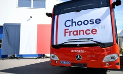 Un bus Choose France Ă Ligny-en-Barrois, dans la Meuse, le 19 mai 2025