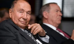 Serge Dassault à Saint-Cloud en banlieue de Paris le 10 mars 2016