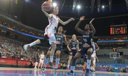 Anna Cruz et l'Espagne ont été plus fortes que les Françaises en finale de l'Euro à Prague, le 25 juin 2017