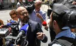 L'avocat de Marcel Jacob, Me Stéphane Giuranna arrive au Palais de Justice de Dijon, le 16 juin 2017