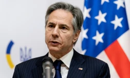 Le secrétaire d'Etat américain Antony Blinken, à Kiev le 19 janvier 2022
