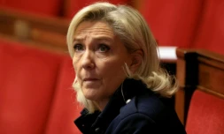 Marine Le Pen le 17 novembre 2025, à l'Assemblée nationale, à Paris