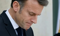 Le président Emmanuel Macron le 17 juin 2024 à l'Elysée, à Paris