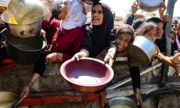 Distribution de nourriture à Gaza-ville, le 2 août 2025